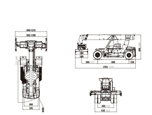 YCMG <strong>Telescopic</strong> Wheel Customized Style <strong>4</strong> <strong>Ton</strong> Load <strong>Capacity</strong> Telehandler Loader - Product Image 4