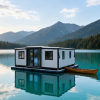 Rumah Kontainer Baja Modern yang Dapat Dipindahkan, Dapat Diperluas, Terisolasi, 40Ft 20Ft, 3 Kamar Tidur, Hotel Portabel, Paduan Aluminium