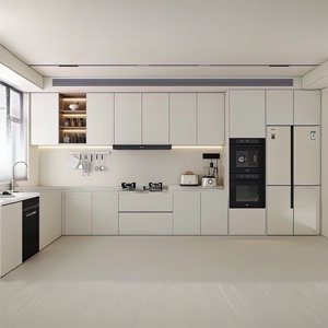 Gabinete de cocina para apartamento, gabinete abierto de diseño personalizado para toda la casa, gabinete de toda la casa personalizado de comercio exterior - Product Image 3