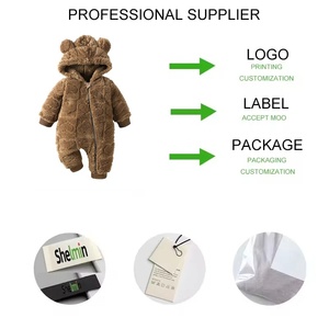 Tutine Invernali per Bambini Piccoli Pagliaccetti Interi con Piedini e Cerniera Pigiami Tute Body a Tinta Unita per Neonati - Product Image 3