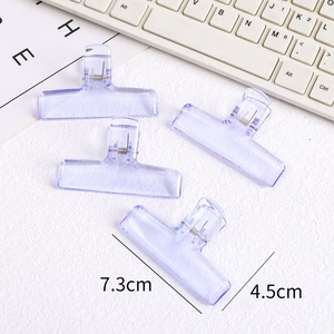 Großhandel Kunststoff Handwerk Büroklammern Niedliche transparente Acryl Binder <span class=keywords><strong>Clip</strong></span> Kunststoff Feilen klemmen für Büro & Schule Love Style - Product Image 4
