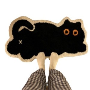 Tappetino da Bagno Assorbente a Pelo Lungo con Gattina Nera Cartoon <span class=keywords><strong>per</strong></span> <span class=keywords><strong>Camera</strong></span> da Letto Femminile, Vendita all'Ingrosso Transfrontaliera - Product Image 5