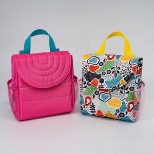 Kids Cute Puffer Insulated <b>Lunch</b> <b>Box</b> Bag Thermal Cooler Bag in Overall Pattern - Product Image 6