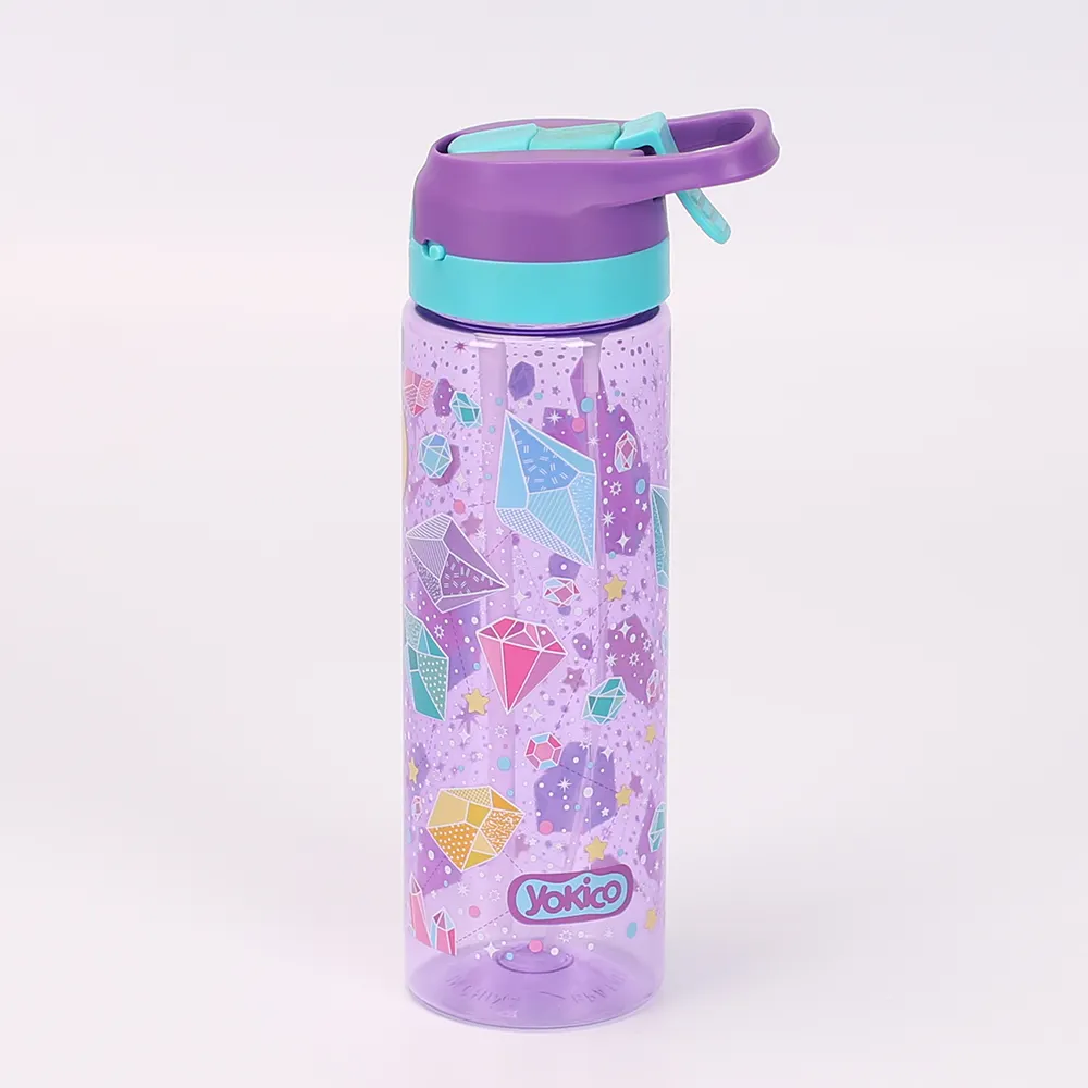 BPA मुक्त 700ml बच्चों प्लास्टिक tritan पानी पेय की बोतल स्प्रे नोक के साथ पानी की बोतल के लिए लड़कों और लड़कियों