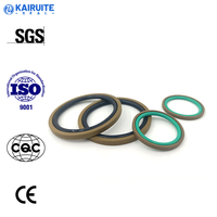 Joint d'étanchéité à double action pour piston 735 PHP SPGW - Bague d'étanchéité haute pression pour vérin hydraulique PTFE NBR FKM