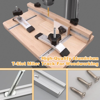 Rail en T en aluminium de 10-120 cm pour outils industriels et d'architecture, profil en T, rail de mitrage, rail en T en alliage d'aluminium pour banc de travail en bois