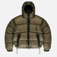 Manteau d'hiver en duvet pour hommes nouvelle mode manches amovibles épaissie imperméable coupe-vent couleur assortie veste à capuche bouffante