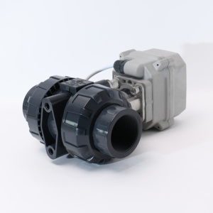 Válvula Solenoide eléctrica, actuador de motor, 12V, 24V, 220V, <span class=keywords><strong>2</strong></span> vías, DN32, PVC - Product Image 5