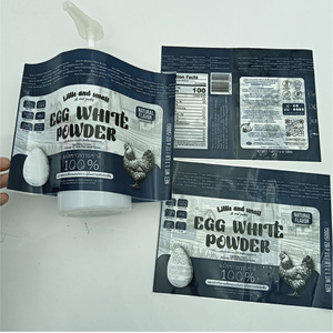 Benutzer definierte PET PVC Schrumpf folien hülle Drucke ti ketten Wärme schrumpf folie für Eiweiß pulver Glas Plastik glas flasche - Product Image 1