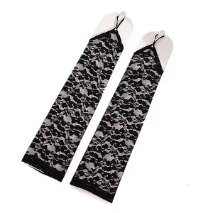 Moda europea americana Sexy strass lucido senza dita guanti da sposa a maniche lunghe accessori per la festa da sposa - Product Image 1