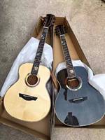 Guitarra Acústica GALYDA de 36 Pulgadas con Tapa Sólida, Incrustaciones de Concha, Acabado Brillante, Guitarra de Viaje con Ribete de Abulón, Venta al Por Mayor