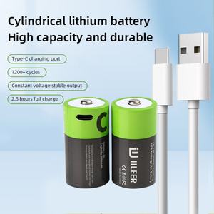 IILEER Baterías Recargables de Iones de Litio Cilíndricas C2 de Alto Rendimiento, 1.5V 3000mAh 4995mWh de Capacidad, para Juguetes - Product Image 5