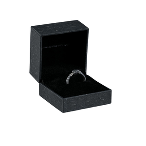 Black Velvet <b>Ring</b> <b>Box</b> Elegant Jewelry Packaging with Lid Rectangle Shape for <b>Rings</b> Handcrafted Design - Product Image 1