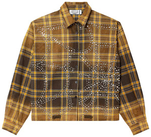 Chemise unisexe OEM à strass, tendance, à carreaux, streetwear, manches longues, style hip-<span class=keywords><strong>hop</strong></span> viral - Product Image 5