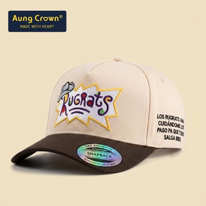 Casquettes de baseball personnalisées en gros, 5 panneaux, broderie 3D, pour hommes, sports de plein air, impression - Product Image 2
