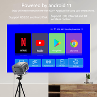 Projecteur intelligent Topleo pour l'extérieur, 4K, Android, HD, home cinéma, mini projecteur vidéo portable 4K