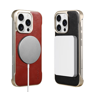 Funda de <span class=keywords><strong>Teléfono</strong></span> a Prueba de Golpes con Carga Inalámbrica Magnética, sin Marco, con Estampado de Piel de Becerro, Personalizada y de Cuero Genuino, Directo de Fábrica ODM, para la Serie Apple - Product Image 3