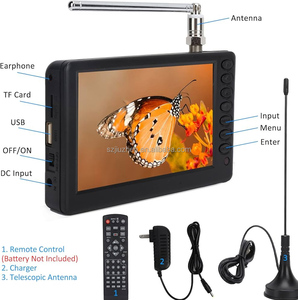Mini TV portátil de 5 pulgadas ATSC, compatible con USB Digital para acampar, equipado con decodificador de segmento completo, TV de bolsillo con batería - Product Image 6