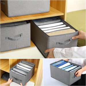Organizzatori del cassetto di immagazzinaggio degli articoli per la casa di nuova tendenza per l'organizzazione dell'<span class=keywords><strong>armadio</strong></span> dell'organizzatore dei <span class=keywords><strong>vestiti</strong></span> del guardaroba dei pantaloni dei Jeans - Product Image 5