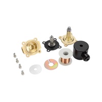 Vanne solénoïde en laiton 2W160-15 NC NO 12V 24V 220V 2 voies 1/2 pouce à action directe pour eau, gaz, air, huile