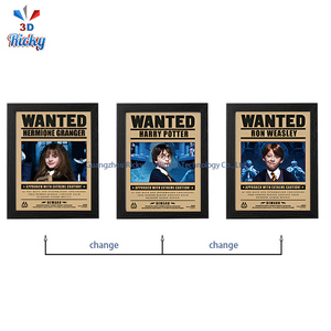 Ricky 3D Poster Layered Plastic Wall Art - Wizard School Theme PET Craft con Lumos Glow Effect para la colección de decoración del hogar - Product Image 2