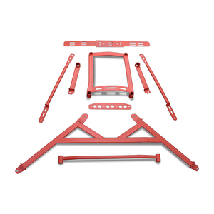 Per Benz <span class=keywords><strong>Mercedes</strong></span> classe C W205 C200 <span class=keywords><strong>C180</strong></span> C260 C43 C63 supporto per puntone in alluminio anteriore superiore torre puntone bar rinforzo carrozzeria - Product Image 1
