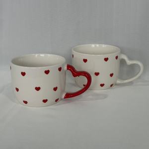 Mug en porcelaine professionnel, nouveau design, esthétique mouchetée, romantique, cadeau d'affaires, compatible lave-vaisselle et micro-ondes - Product Image 2