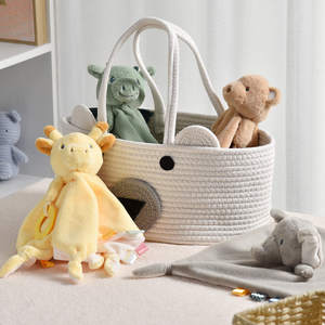 Wolife pabrik desain asli selimut keamanan bayi lembut hewan kartun handuk bayi handuk nyaman tidur lucu handuk menenangkan - Product Image 5