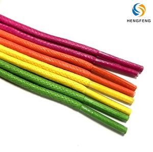 Il produttore del laccio della scarpa produce il colore internazionale all'ingrosso numero 3.5mm di cotone rotondo della cera dei <span class=keywords><strong>lacci</strong></span> del cordone Dezapatos - Product Image 6