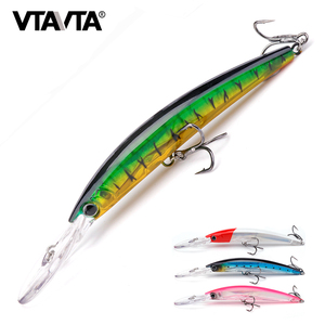 Wholesale <strong>Black</strong> Bass Rocking Hard Bait Minnow <strong>Trolling</strong> Lures Big Game Fishing Lures - Product Image 1