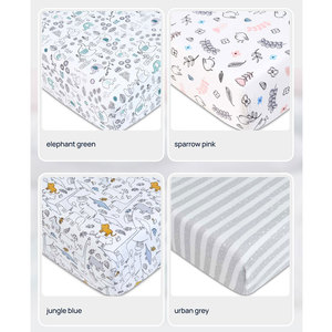 Juego de funda de cama de invierno de punto de algodón con estampado de animales de personaje de dibujos animados para Niños sábana bajera de bebé de estilo coreano - Product Image 4