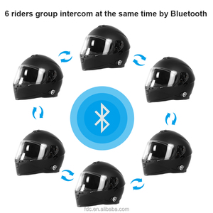 Casco de seguridad para motocicleta con certificación ECE ABS, casco con intercomunicador inalámbrico con Bluetooth integrado de 500M, casco de música BT + Radio FM - Product Image 3