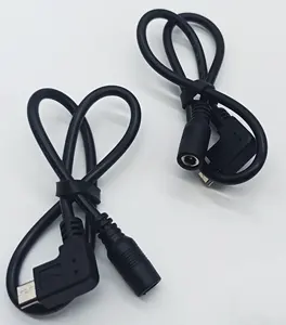 Wavelink 3A 90 Degree Micro USB To DC 3.5*1.35 DC Cable Data Cables Fast Charging Cable