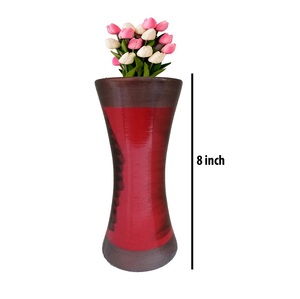 Red Color Flower <b>Vase</b> For Home Decoration - Product Image 1