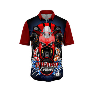 Maglia da Corsa OEM ODM per Uomo e Donna, T-shirt con Colletto a Zip in Sublimazione, <span class=keywords><strong>Polo</strong></span> Estiva Traspirante Impermeabile Antivento per <span class=keywords><strong>Moto</strong></span> - Product Image 3