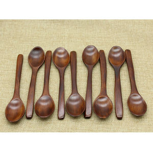 Cuchara medidora de madera de alcanfor estilo japonés, pequeña y creativa, para condimentos, azúcar, uso infantil. - Product Image 2