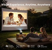 Mini Proyector HOTACK X5AD Smart Google TV LCD Portátil con Wifi para Smartphone, Tablet, Teléfono Móvil y PC