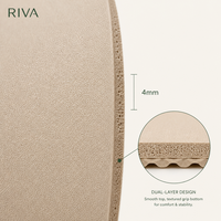 Tapis de yoga pliable en caoutchouc naturel PU écologique de haute qualité 5mm/4mm, antidérapant, pour fitness, vente en gros, OEM, marque privée