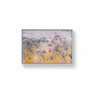 Vintage Plaster <b>Canvas</b>: Abstract Tempered Glass Wall Art Print,WHITE <b>FRAMED</b> <b>CANVAS</b> - Product Image 2