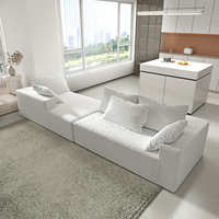 Ventes directes d'usine L/I forme haute densité canapé en mousse compressée sous vide canapé sectionnel modulaire Simple pour salon chambre