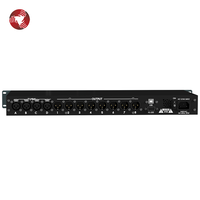Procesador de Audio DSP de 4 Entradas y 8 Salidas con Software de Delay y EQ, Procesador Digital Profesional para Altavoces de Sistemas de Sonido