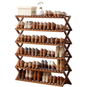 Zapatero de Bambú Portátil de 4 Niveles, Plegable, para Sala de Estar o Entrada, en Oferta - Product Image 6