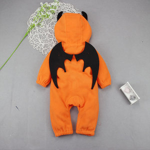 HCFB-022 de costume d'Halloween unisexe à capuche orange pour bébé <span class=keywords><strong>citrouille</strong></span> - Product Image 3