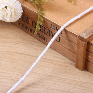 Nhà sản xuất dây thừng cotton polyester 2mm, 3mm, 4mm, sợi cotton pha tái chế - Product Image 5