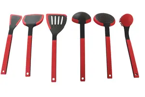 BPA-freies hitzebeständiges Silikon-Küchenutensil Spatula-Geräte-Sets für antihaftbeschichtetes Kochgeschirr