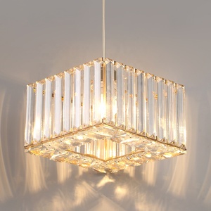 E27 bohlam kristal emas Modern, lampu gantung kristal Modern untuk ruang makan - Product Image 2