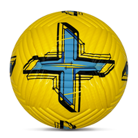 Ballon de football taille 5 professionnel, léger, personnalisé, en PU thermocollé, avec motif tissé et double miroir