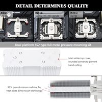 Refroidisseur d'air pour processeur Thermalright Assassin King 120 SE blanc ARGB haute performance avec 5 caloducs, dissipateur thermique en cuivre, ventilateur en aluminium pour ordinateur