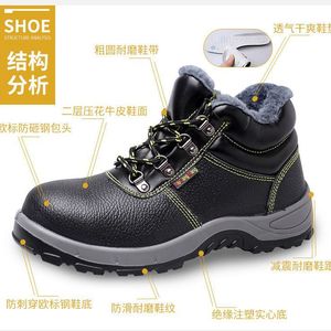 Niugangwang <b>Winter</b> Safety Shoes Steel Toe Waterproof Anti-Puncture Men's <b>Work</b> <b>Boots</b> for Welding Industry - Product Image 5
