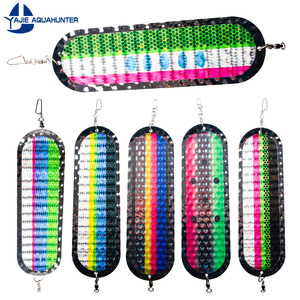 Cuillères de Drone de vague d'acier inoxydable de lueur UV de 9in avec l'autocollant leurre de pêche à la traîne cuillère appât dur pour le bar de brochet de truite - Product Image 1